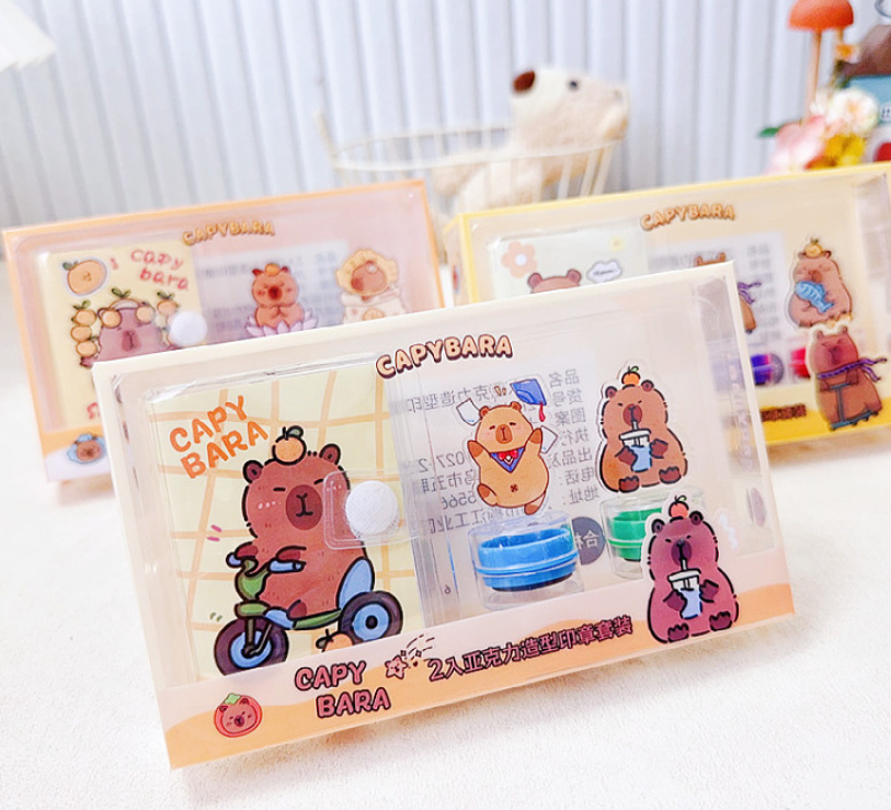 亚克力造型印章便签本套装