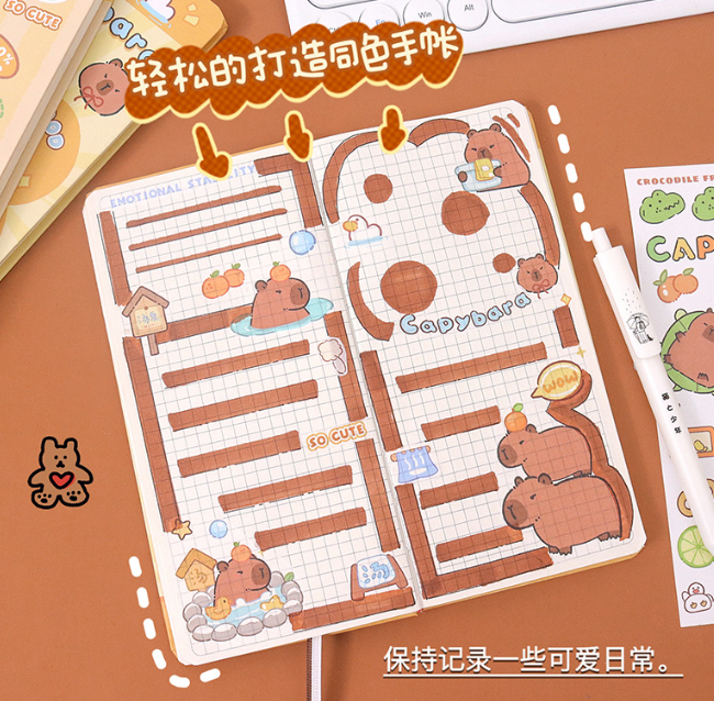 卡皮巴拉week手账本（160页）