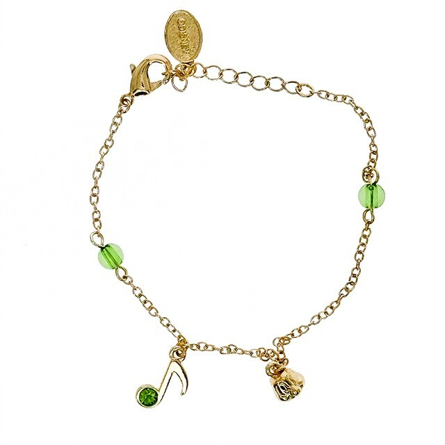 奧樂米拉 海龜 OluMel 大頭 亮鑽音符 造型 墜飾 手鍊 首飾 -香港迪士尼樂園