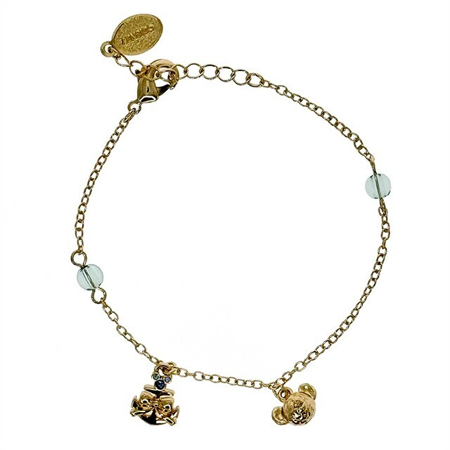 達菲 Duffy 大頭 亮鑽米奇頭 造型 墜飾 手鍊 首飾 -香港迪士尼樂園