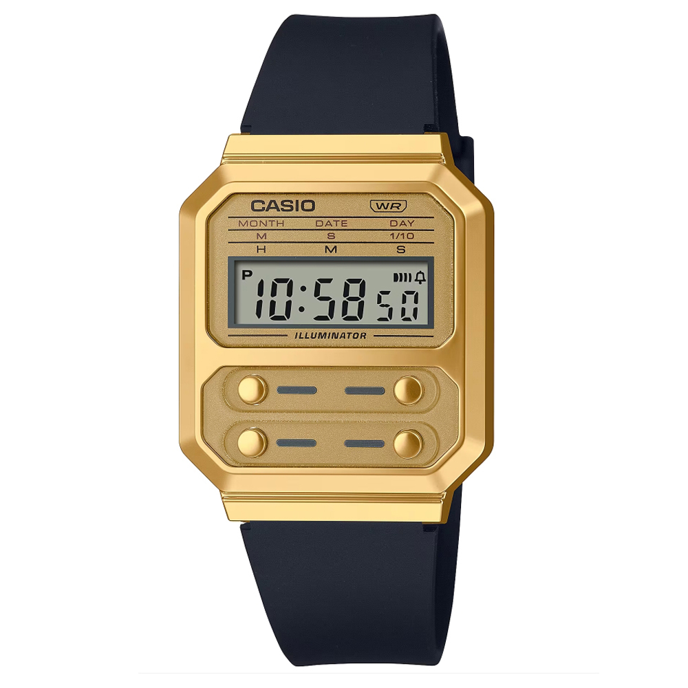 【CASIO】A100WEFG LED背光 多功能 自動日曆 碼錶 電子錶-