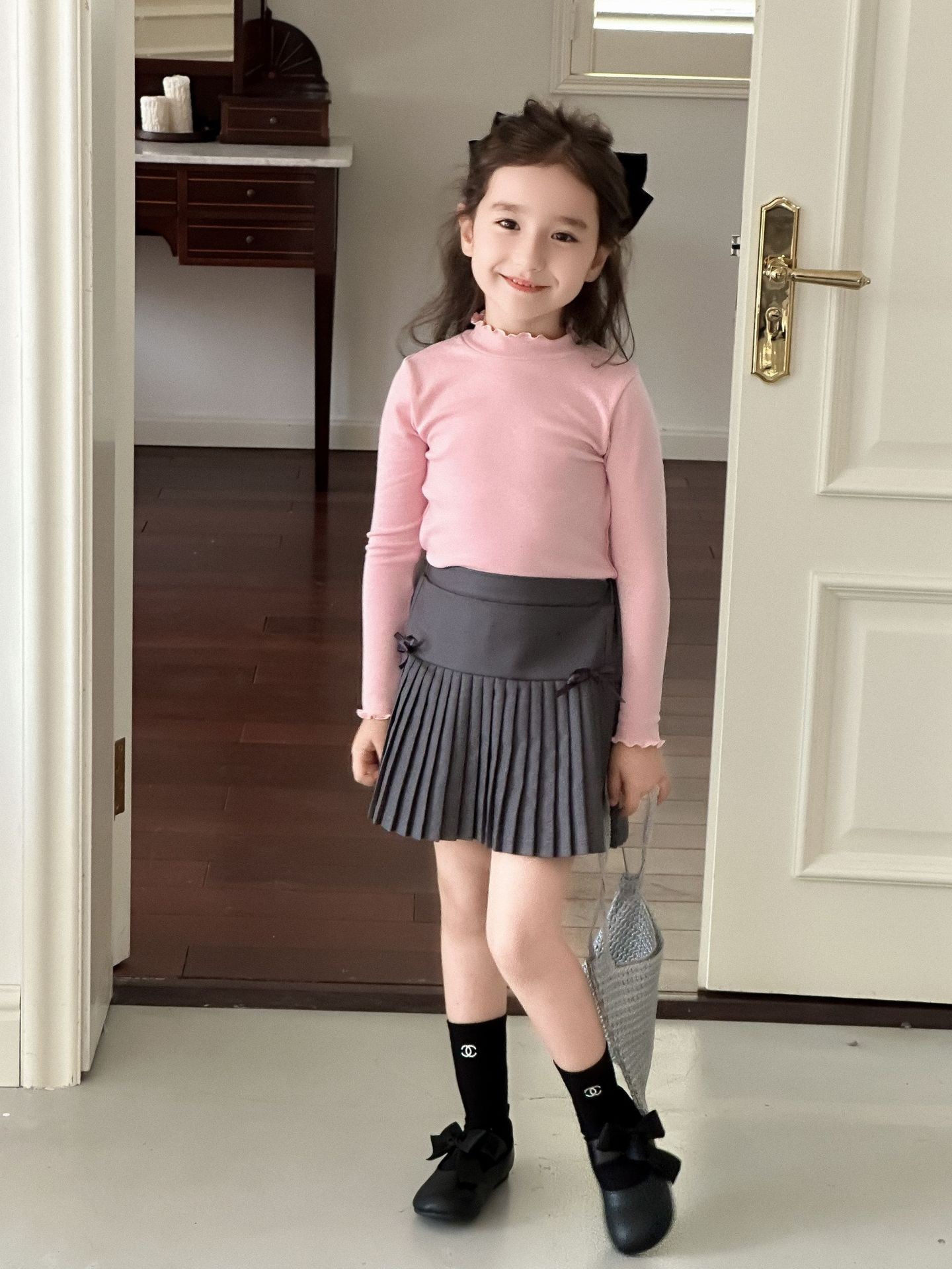 五色高彈捲邊上衣