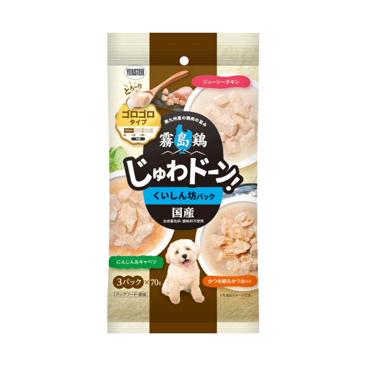 Yeaster 霧島鶏 貪食鮮雞肉加鰹魚 鮮食料理 210g(3包×70g) (YEA-2598)