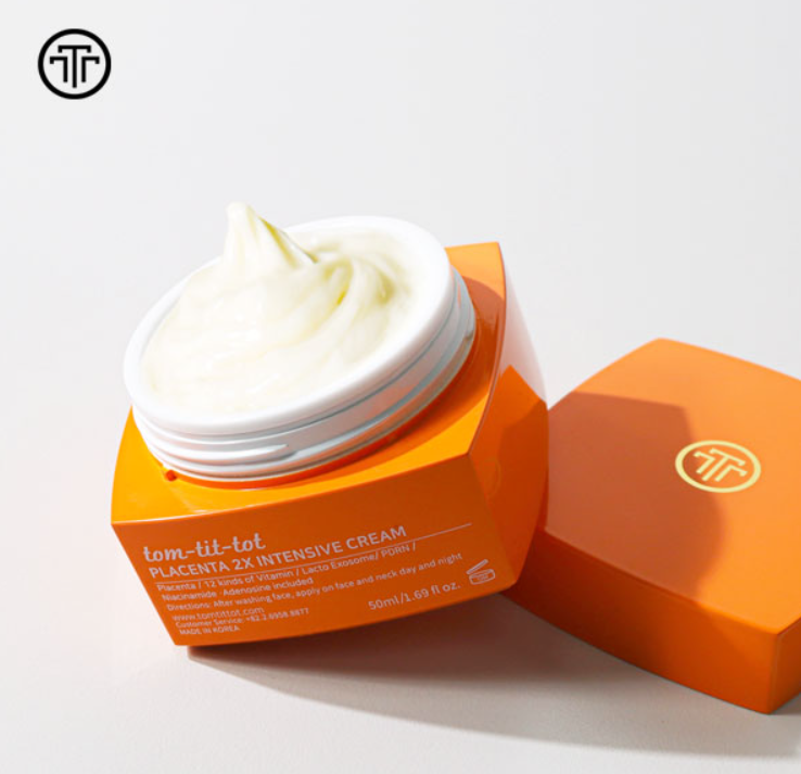 UE01 tom-tit-tot PLACENTA 2X INTENSIVE CREAM胎盤2X高效面霜50ml 原價1100     直播優惠價$338   MADE IN KOREA