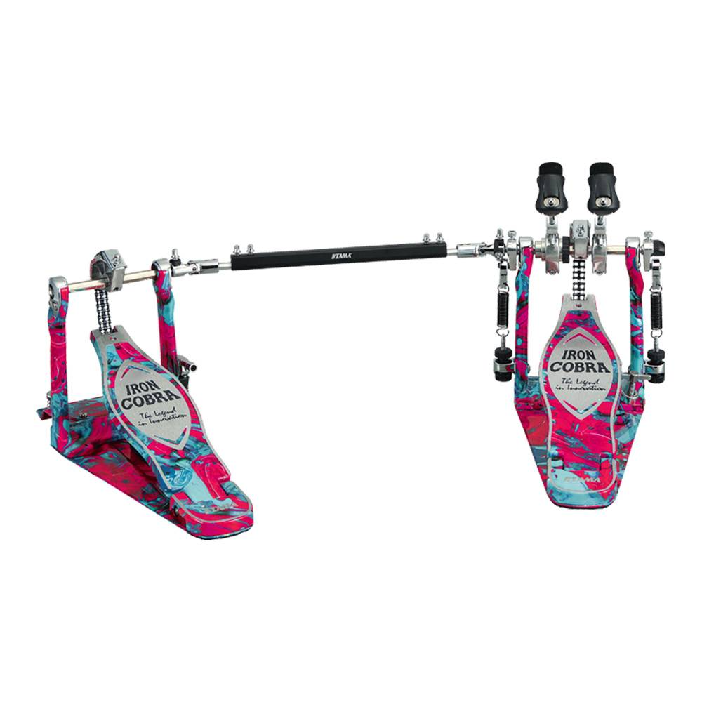TAMA TAMA 50th HP900PWMCS Power Glide Twin Pedal 雙踏板 珊瑚漩渦 Coral Swirl — 三峽效果器