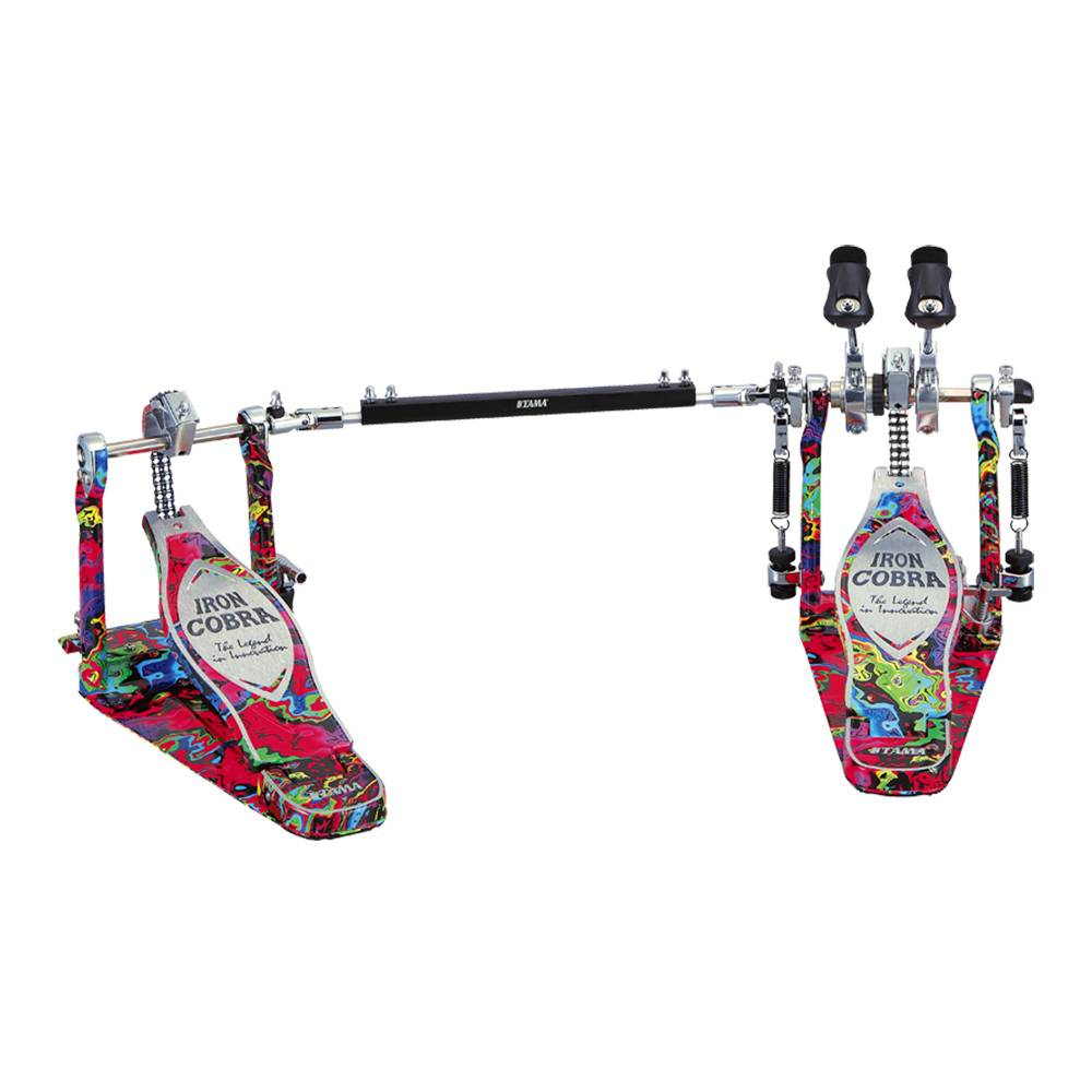 TAMA TAMA 50th HP900PWMPR Power Glide Twin Pedal 雙踏板 迷幻彩虹 Psychedelic Rainbow — 三峽效果器
