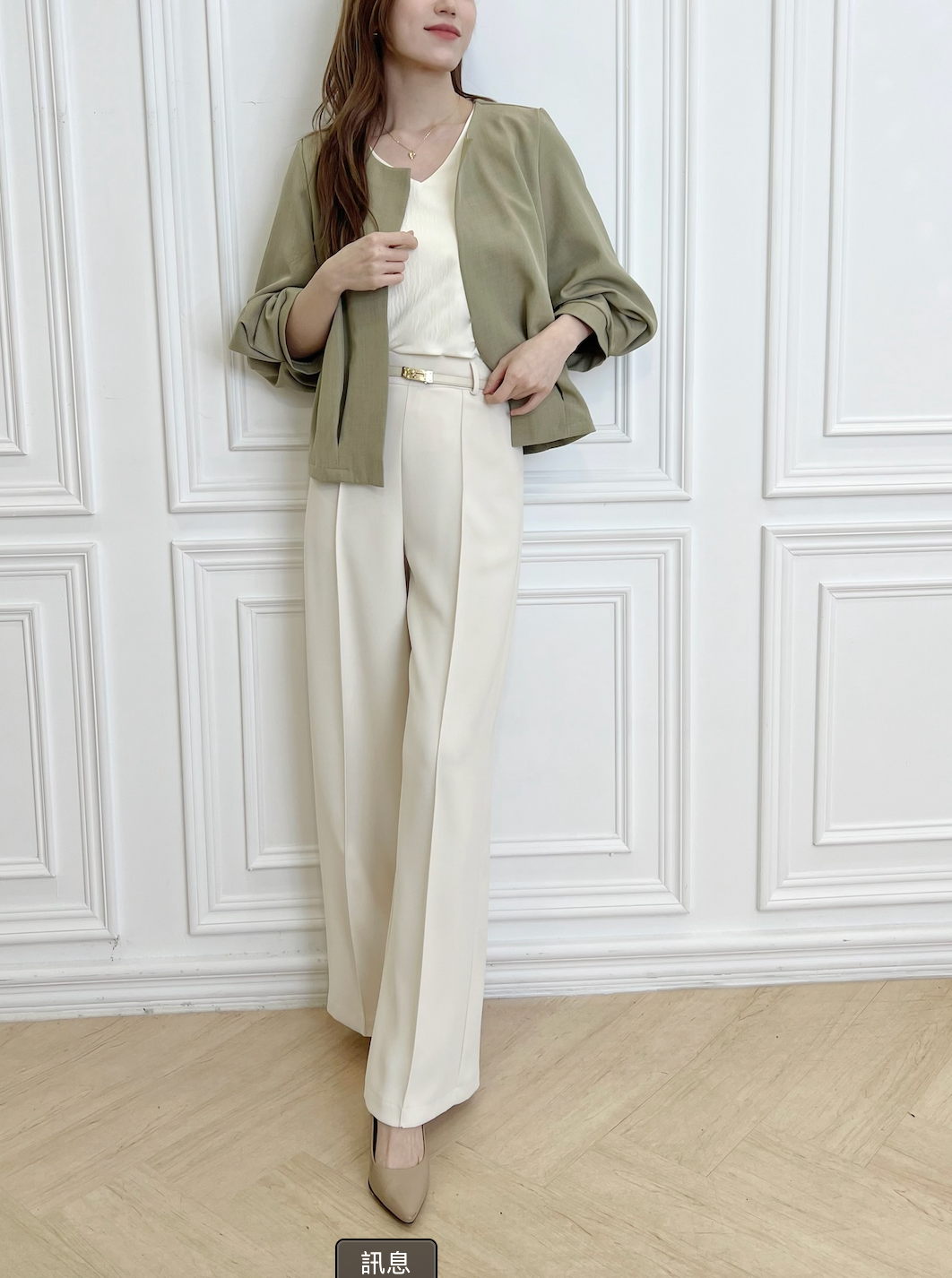 立體澎袖澎下擺薄外套