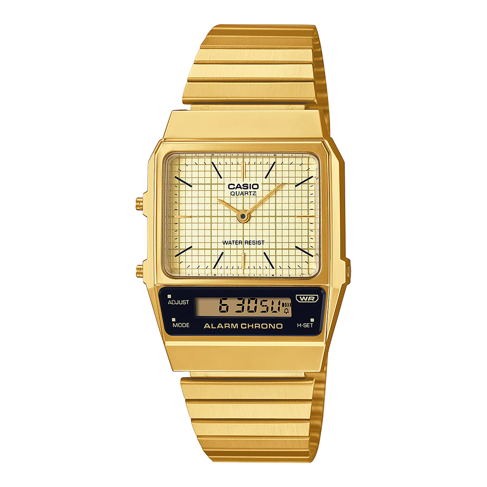 【CASIO】AQ-800EG 第二時間 多功能 鬧鈴 自動日曆 碼錶 電子錶-