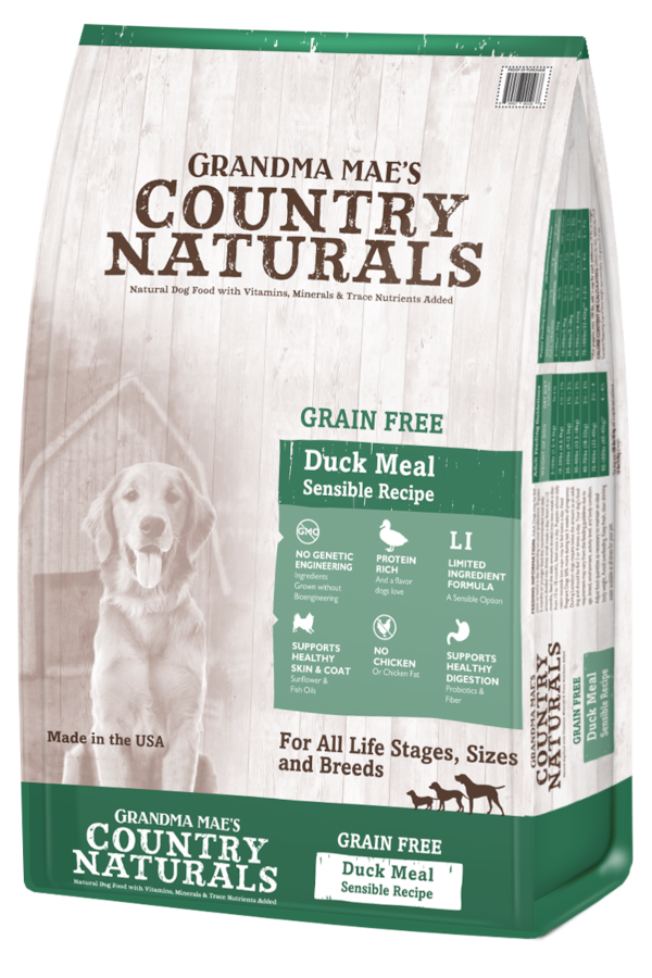 Country Naturals 無穀物鴨肉防敏全犬糧 23LB [白底淺綠]
