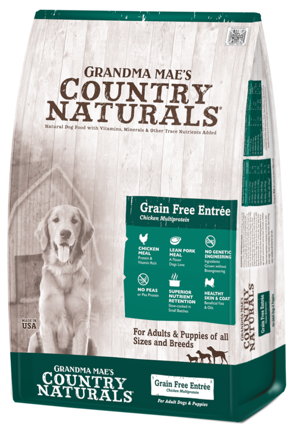 Country Naturals 無穀物白鮭魚雞肉低糖(幼犬&成犬糧) 25LB [白底深綠]
