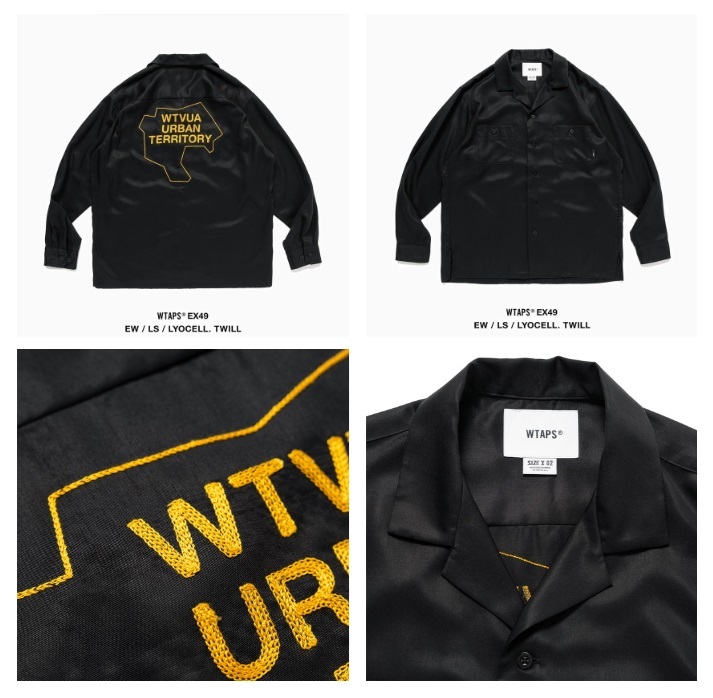 LAST PCS: WTAPS EW / LS / LYOCELL TWILL - BLACK SIZE L PRE ORDER ITEM (預訂中)