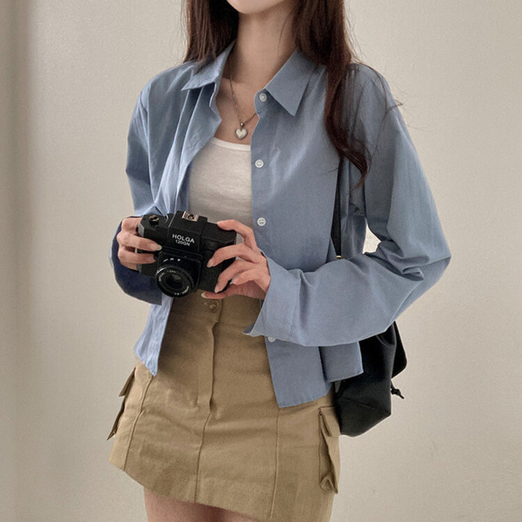 【優惠預訂】韓國8色長袖恤衫（8色）