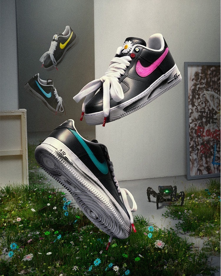Peaceminusone X Nike Air Force "Para-noise 3.0" GD G-DRAGON 四色勾 權志龍 AF1 刮刮樂 AQ3692-004