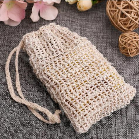 Popular pure natural organic cotton and linen soap bags︳ bubble bags soap bags bubble mesh mesh bags