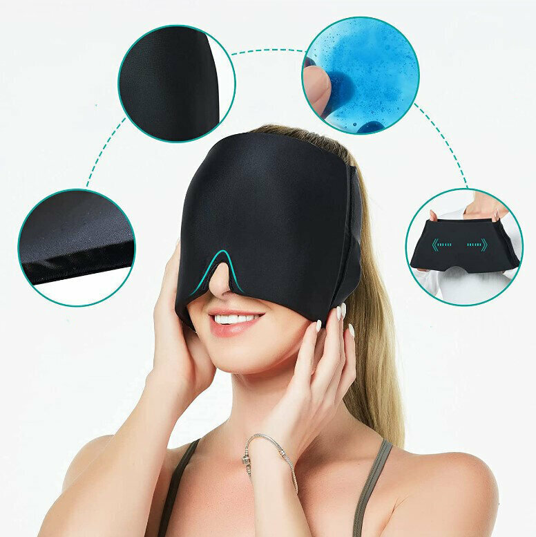 Popular gel ice hood, cold compress hood, ice eye mask, physical cooling physiotherapy cold compress cap