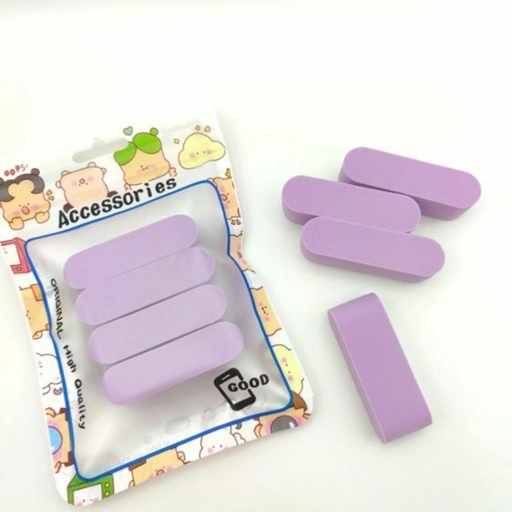 New makeup powder cushion, concealer foundation cushion, wet and dry powder (purple-4 pack)