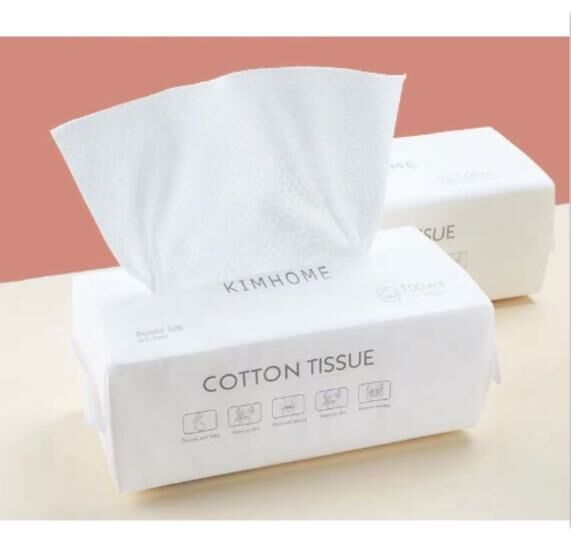 New 3D cotton disposable facial cleansing wipes for wet and dry use (pearl pattern-100 sheets) Size: 15*20cm