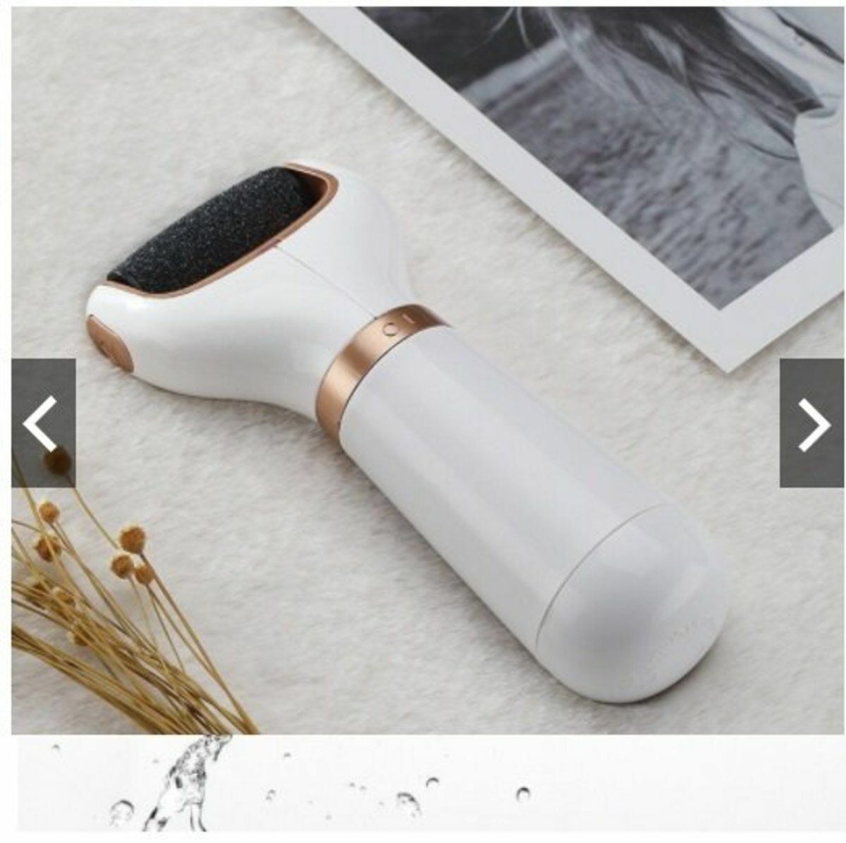 新款Gold/ White 家用電動磨腳器 充電式磨腳神器 去腳皮 死皮 老繭修腳器 US可充電足部護理工具 電動磨皮機