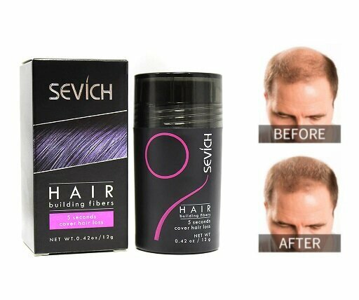 New Sevich - (Dark Brown) Ace 5 Seconds Hair Growth Fiber Styling Spray-12G