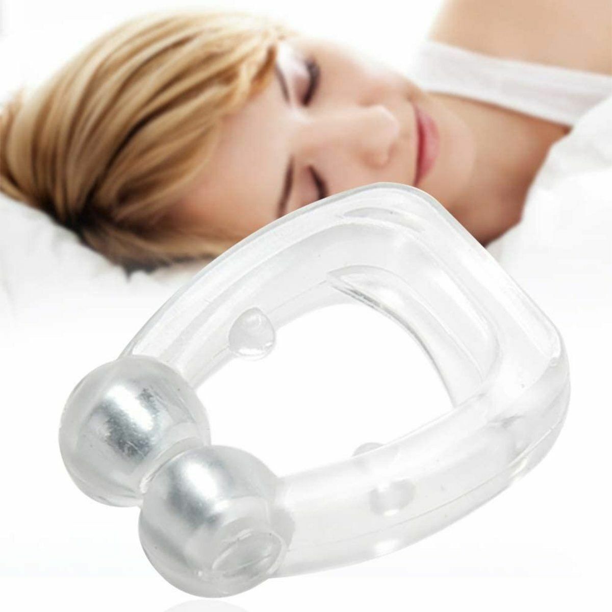 New anti-snoring magnetic clip, anti-snoring artifact