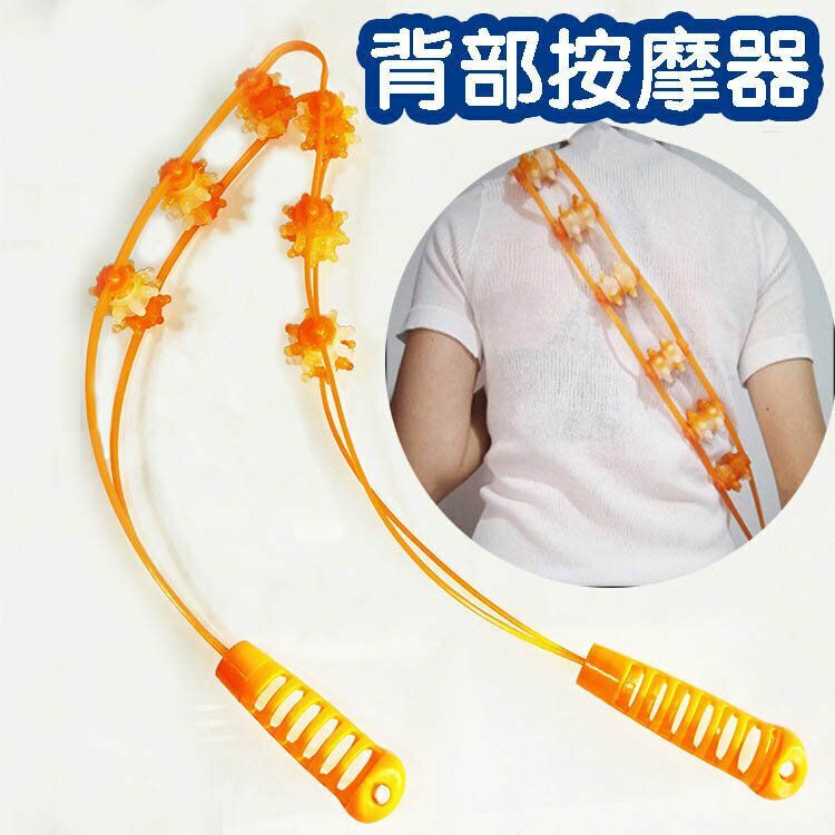 New back strip back massager, back roller massage, rubber back relaxation massager roller, plastic back puller, shoulder, waist and back massager, manual roller massage
