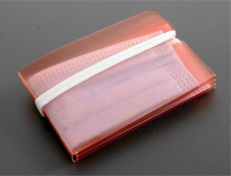 New [10 Pack Transparent White] Simple Foldable Mask Storage Cover | Anti-epidemic Supplies Portable Folding Mask Storage Cover Mask Clip Mask Storage Clip To Carry With You