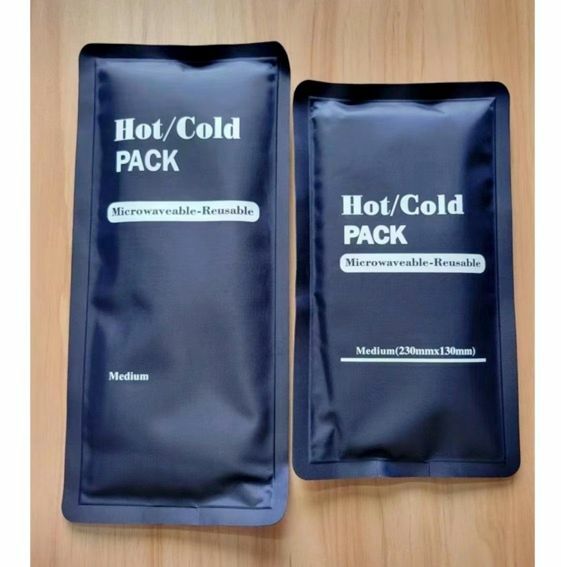 New professional physical cold and hot compress ice pack, hot and cold pack (blue - 2 bags) main picture style - 1 bag each for large and small sizes