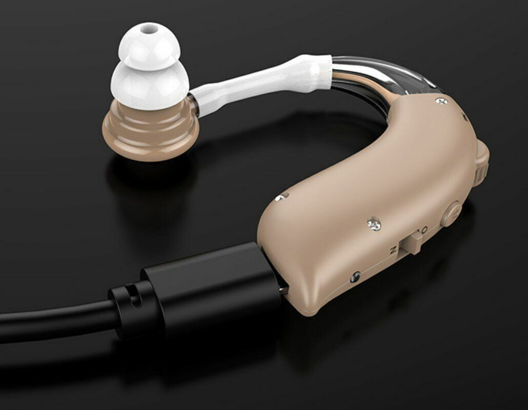 New G25 rechargeable earhook in-ear digital hearing aid for the elderly, wireless, comfortable to wear, high-definition, volume amplification, assistive hearing aid accessories, behind-the-ear rechargeable noise reduction hearing aid sound amplifier for the elderly