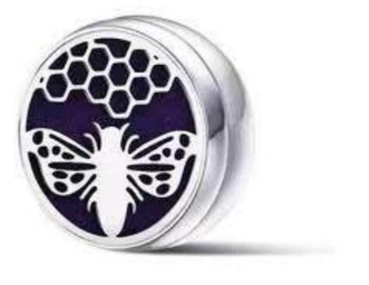 New bee-shaped multi-functional mask aromatherapy buckle* with 10 scented cotton pieces Essential oil buckle | Aromatherapy essential oil buckle | Mask magnetic buckle | Air freshening | Odor removal | Deodorization