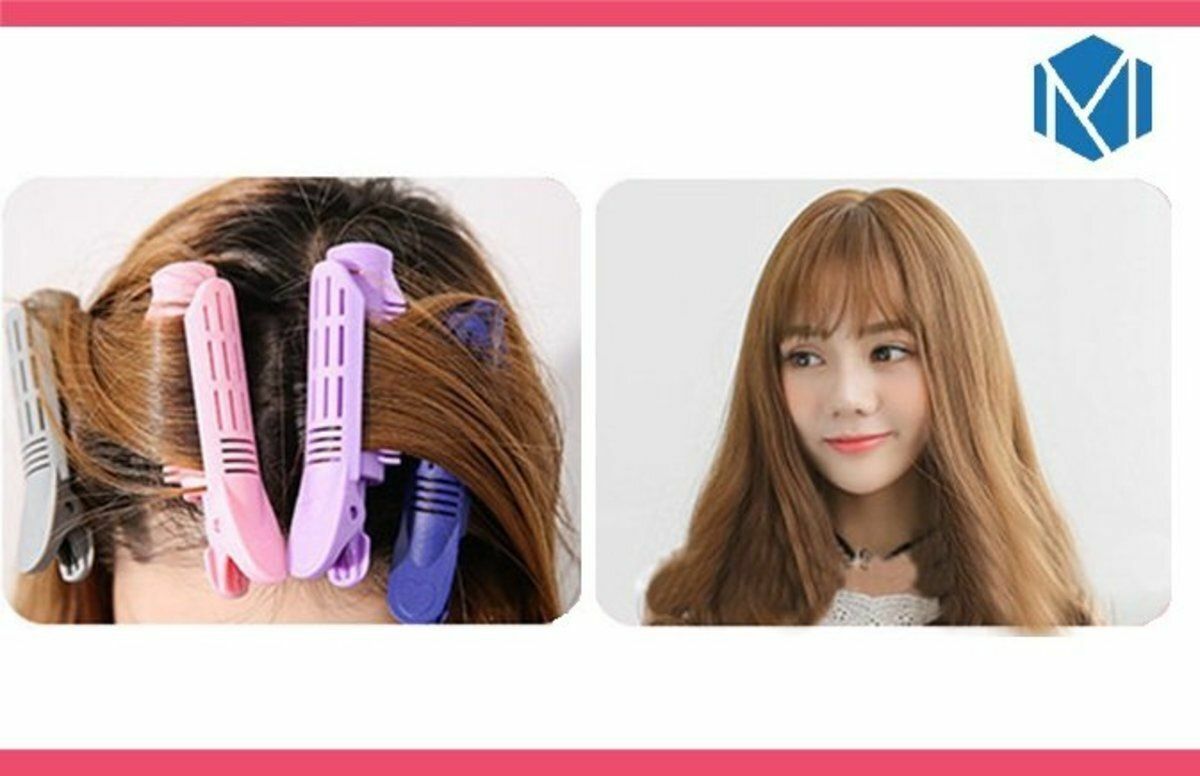 Hot selling Korean hot selling hair curlers with fluffy roots (4 packs) in random colors