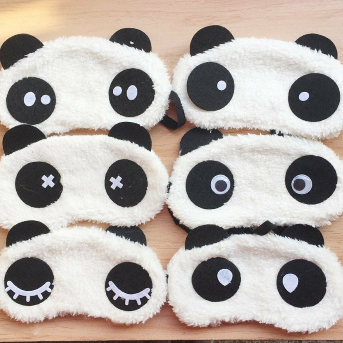 Popular panda eye mask (complete tanning), suitable for sleeping, traveling, taking a nap, covering your eyes at night, 3D three-dimensional shape, blackout eye mask