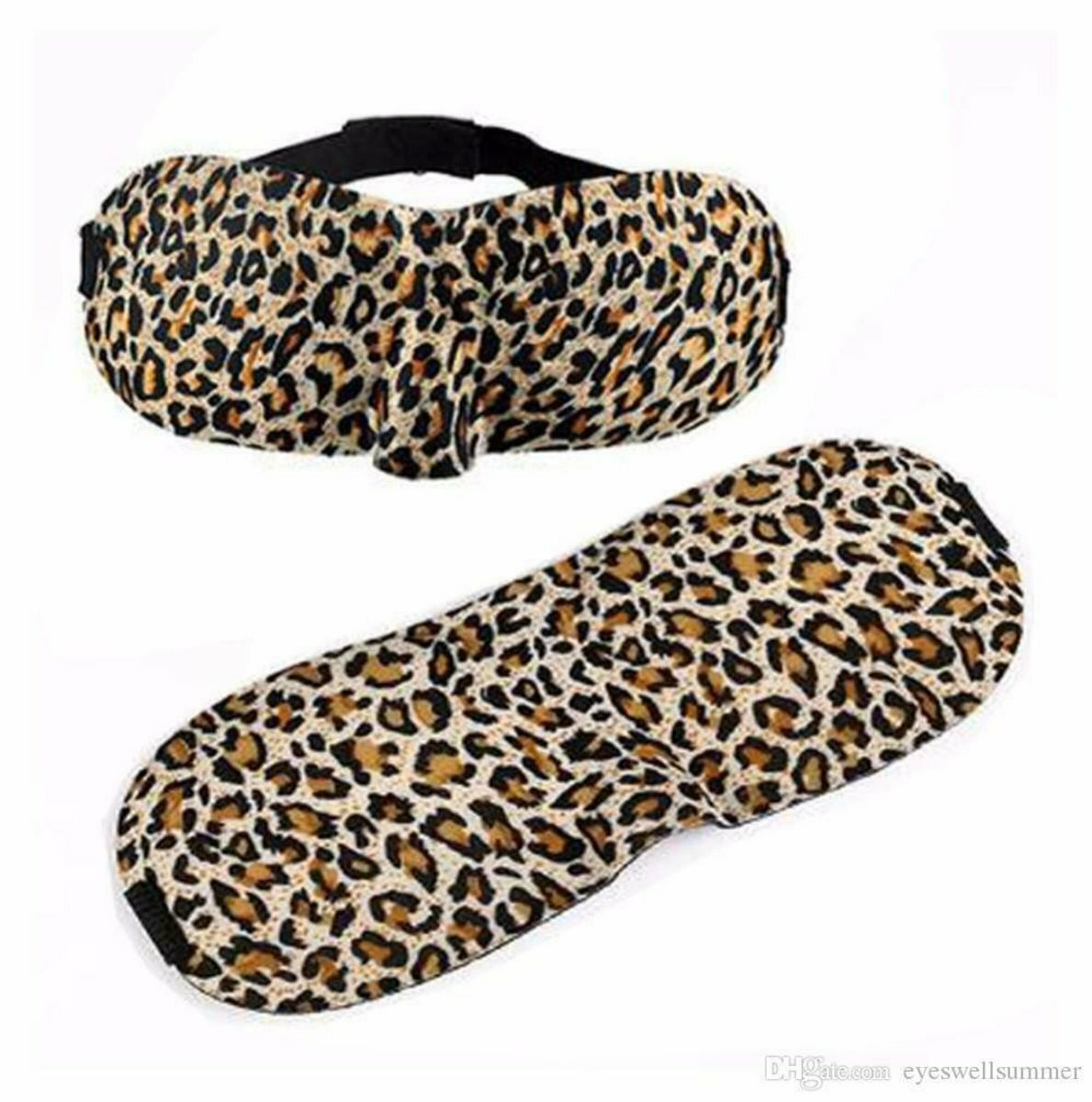 Popular 3D eye mask (complete tanning), suitable for sleeping, traveling, taking a nap, covering your eyes at night. 3D three-dimensional shape, blackout eye mask [leopard print one]