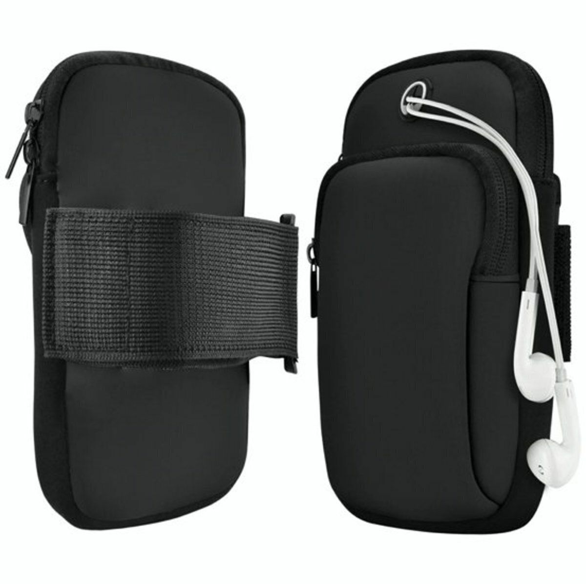 Popular style (black) outdoor sports breathable waterproof mobile phone arm bag running fitness wrist arm strap arm bag