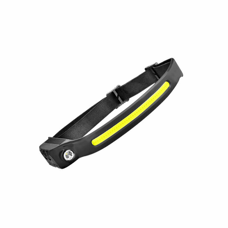New wave-sensing smart COB headlight, outdoor cycling light, USB charging night running light, strong headlight, bicycle light