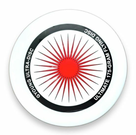 New outdoor sports competition level professional flying saucer, 175g spinning disc (black and red)
