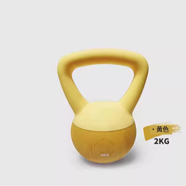 熱賣家用提壺軟皮啞鈴(2KG黃色)