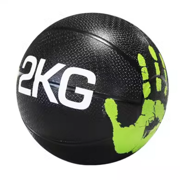 Hot Selling Fitness Solid Rubber Medicine Ball (2KG Palm [Random Color])