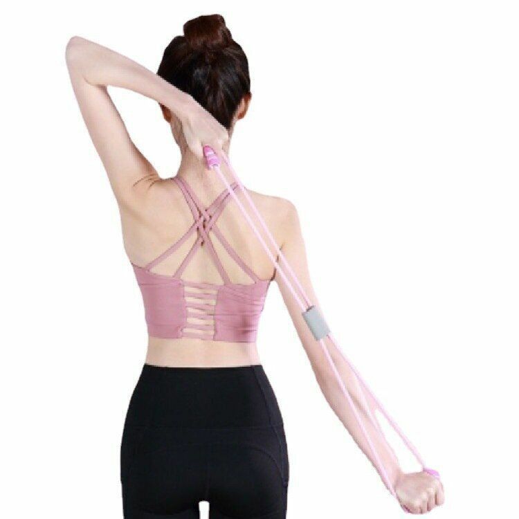 Hot selling 8-figure tensioner, yoga chest expansion, 8-figure tension rope training elastic band, shoulder opening, beautiful back, female fitness equipment