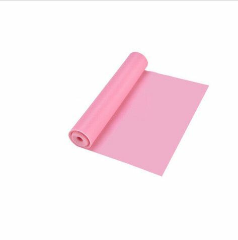 Popular elastic latex yoga elastic band resistance band pink | stretch band tension band (150cm x 15cm x 0.35mm)