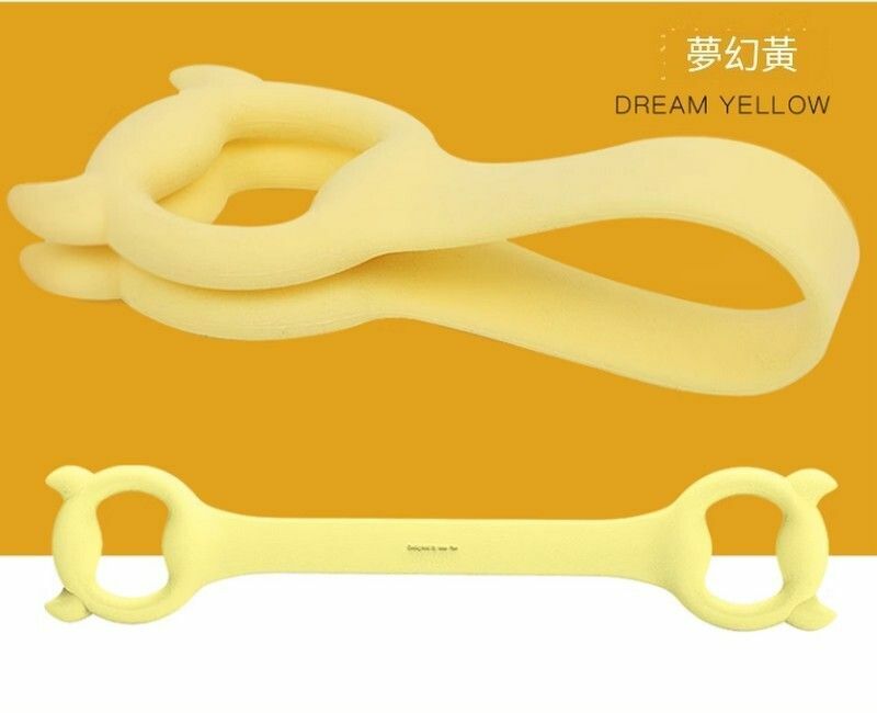 Popular little devil resistance band/fitness elastic band/yoga band/tensioner/resistance stretching band-yellow