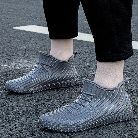 Popular men's fashionable low-top rain boots [925 [grey] sports rain boots] [Size: 40-44] [Please contact customer service after placing an order to confirm the delivery size]