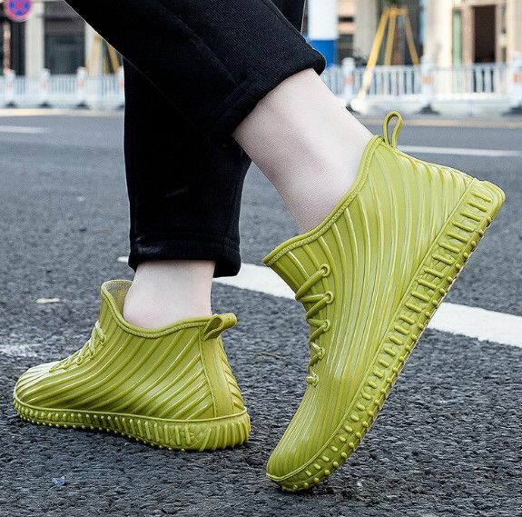 Popular men's fashionable low-cut rain boots [925 [green] sports rain boots] [Size: 40-44] [Please contact customer service after placing an order to confirm the delivery size]