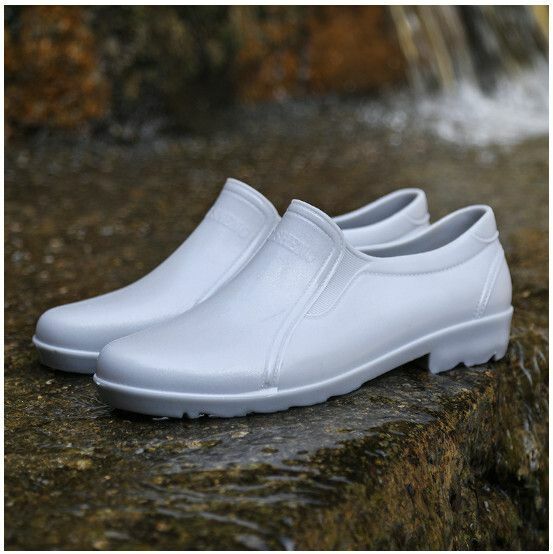 Popular men's low-top shallow waterproof rain boots [XD2701 rubber shoes [grey] quick-drying style] [Size: 39-44] [Please contact customer service after placing an order to confirm the delivery size]