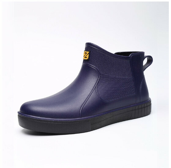 Popular men's fashionable short-tube waterproof rain boots [Leonli 800 blue] [Size: 39-44] [Please contact customer service to confirm the delivery size after placing the order]