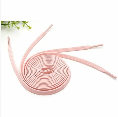 Popular style (pink 2 pairs - flat style) about 80cm long children's sports shoes, sneakers and laces