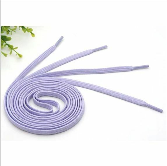 Hot style (light purple 2 pairs - flat style) children's sports shoes, sneakers, laces about 80cm long