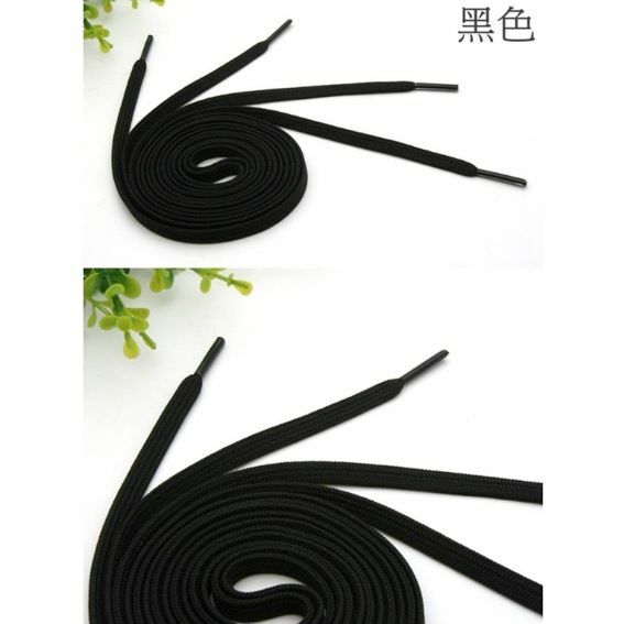 爆款運動鞋 波鞋 扁鞋帶（黑色2對裝-扁款）長約120cm