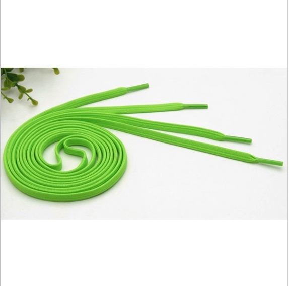 Popular style (fluorescent green 2 pairs - flat style) about 80cm long children's sports shoes, sneakers and laces