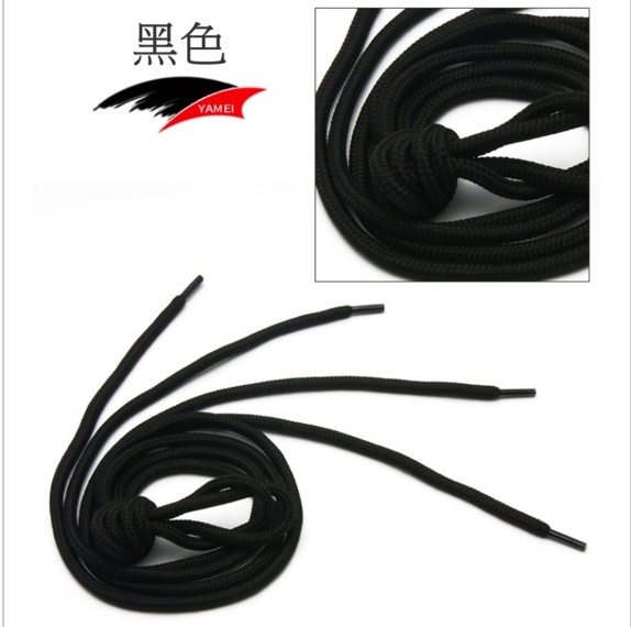 爆款運動鞋 波鞋 圓鞋帶（黑色2對裝-圓款）長約120cm