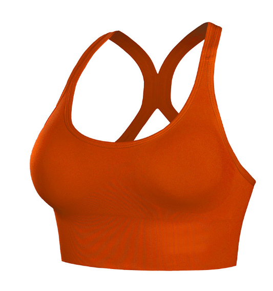 Popular back-beautiful shockproof push-up fitness running sports bra, hollow-breasted adjustable thin bra [brown S-XL size] (contact customer service after placing the order to confirm the delivery size)